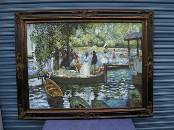 French Impressionist oil on canvas: (46x57) 