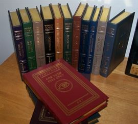 Set of 14 James Bond books - beautiful leather bindings