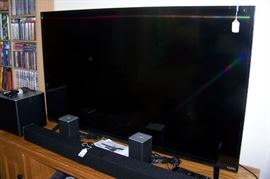 Vizio flatscreen TV with surround sound system