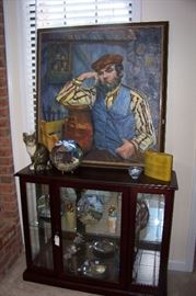 Lighted curio cabinet