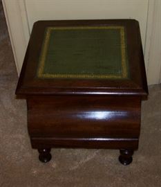 Another commode with leather top