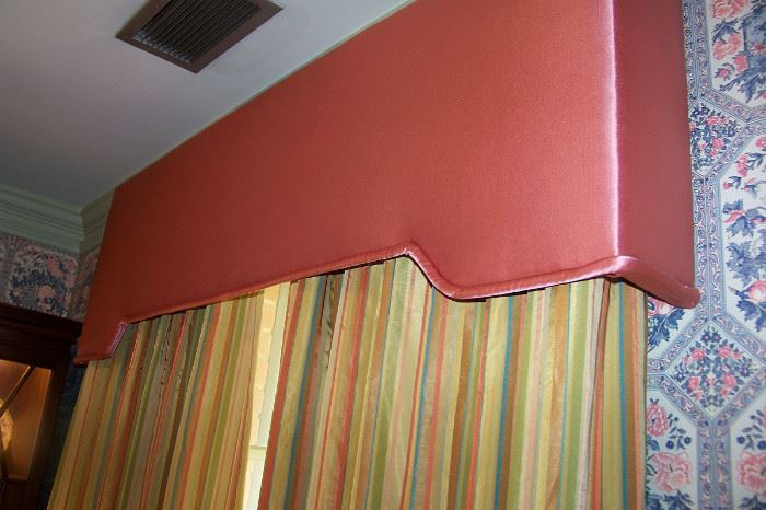 Cornice board and drapes - two sets