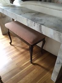 Console table, bench