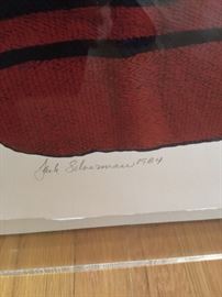 Jack Silverman signature, on lithographs
