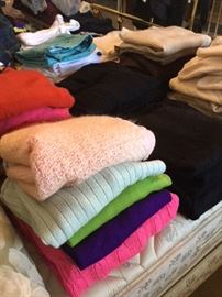 Women's sweaters, lots of cashmere