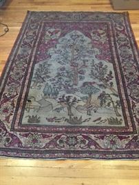 Persian "Tree of Life" Kerman Rug, 1900's