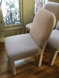 5 Upholstered dining chairs