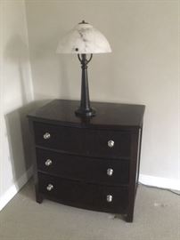 Nautica nightstand and lamp