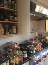 Kitchen and food items