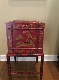 Asian red file chest
