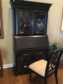 Beautiful secretary and upholstered chair
