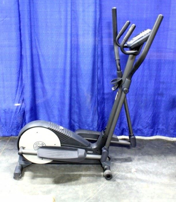 Gold's Gym Stride Trainer 380 Elliptical Trainer, Powers Up