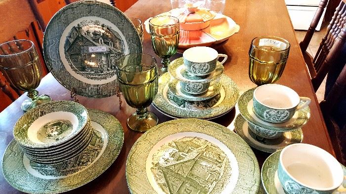Assorted Lot of "Old Curiosity Shop" Pattern Dinnerware
