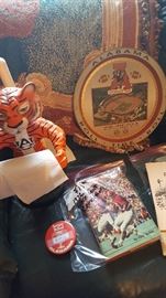 Selection of Auburn and Alabama Football Items