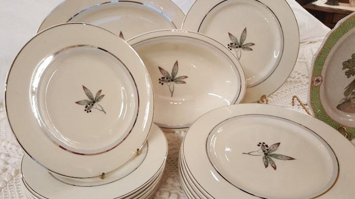 Beautiful "Made In USA" Castleton Fine China Plates and Serving Pieces in Glenwood Pattern.  This Company Produced Many of the China Patterns Used in the White House.