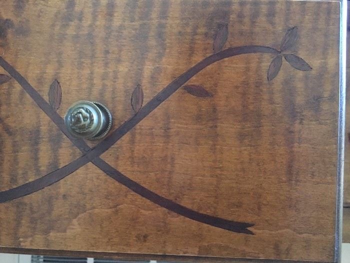 Detail of Inlaid Credenza 