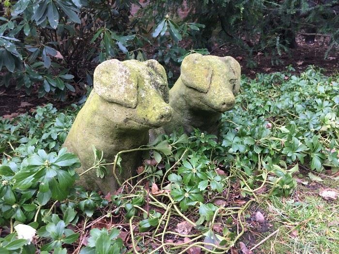 Carved Stone Pigs