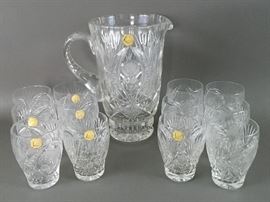 Kobani Crystal Pitcher & Glasses