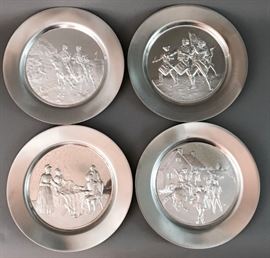 Spirit of 76 Pewter Plates 