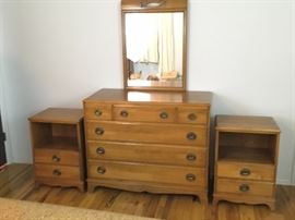Cherry Dresser and Nightstands