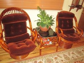 Rattan seating group