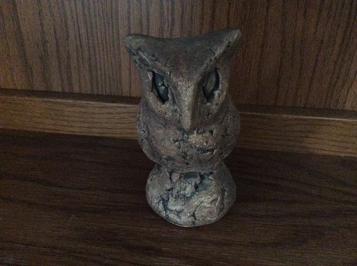 Stone carved owl 