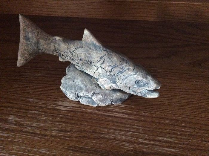 Stone carved pike