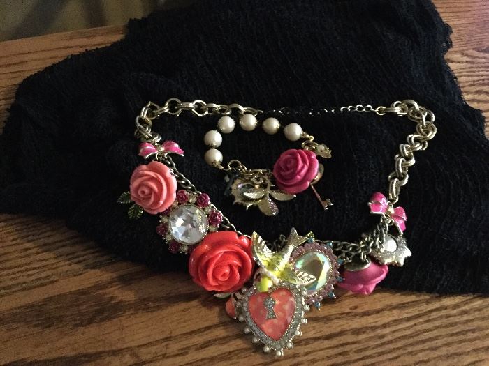 Betsy Johnson necklace and bracelet