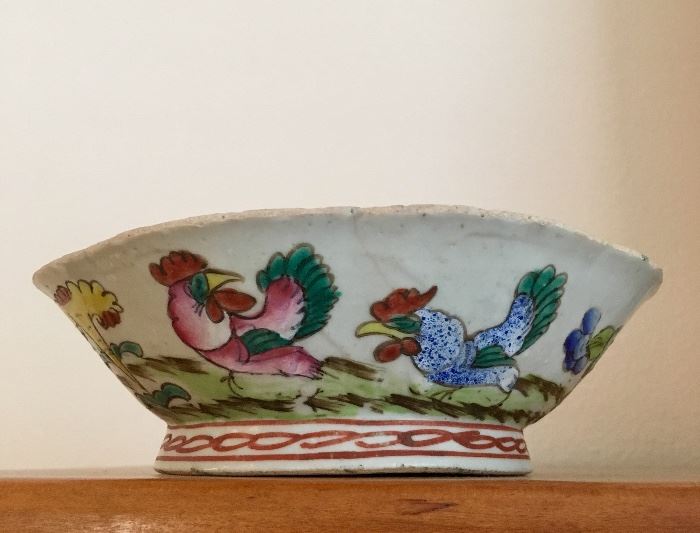 Antique Chinese famille rose bowl. 