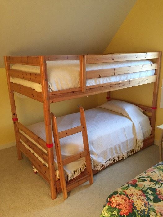 Bunk bed with two underbed drawers and ladder. Bedding sold separately. 