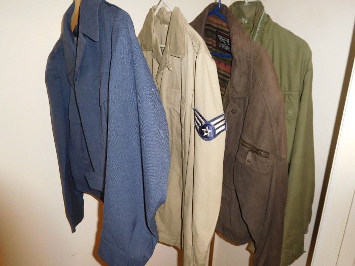 A few vintage military jackets