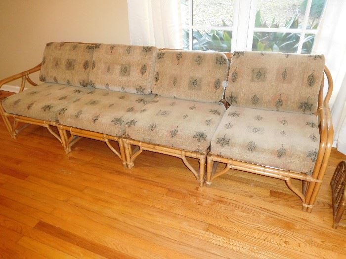 Vintage rattan sofa