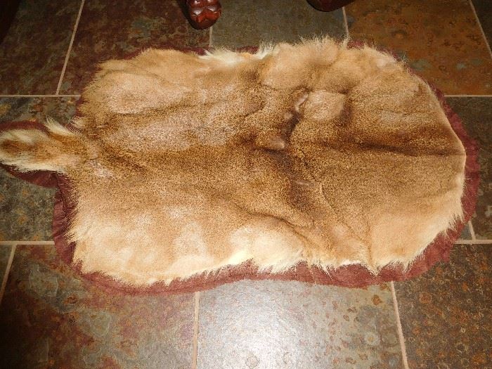 Deer skin rug