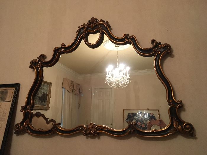 Large Decorative Ornate Wall Mirror