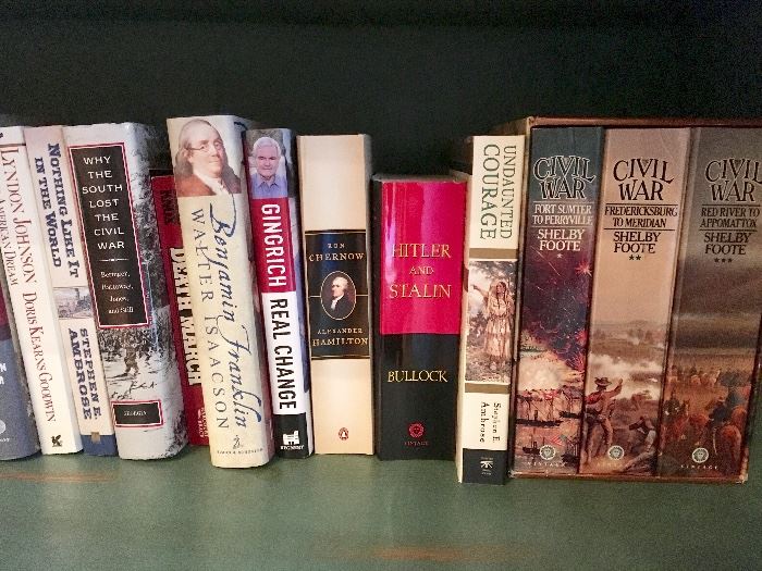 Civil war, WWII and other books