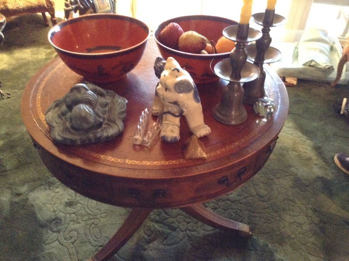Antique Drum Table