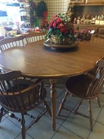 Another dining table with lazy Susan/6 chairs