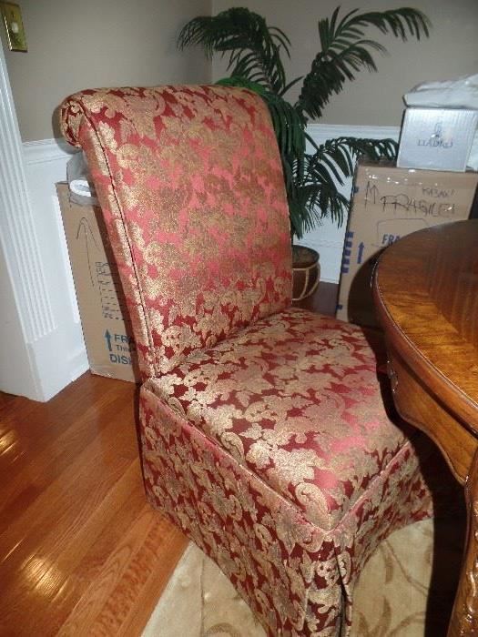 Two matching upholster Parson's chairs-sold separately 