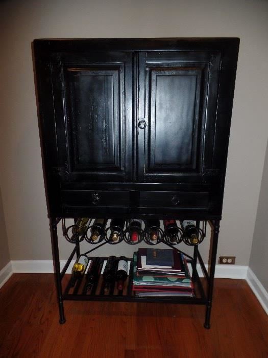 Black Bar/Wine cabinet-very handsome looking