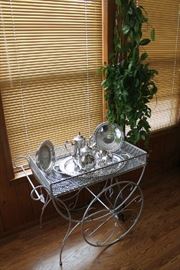 Metal tea cart