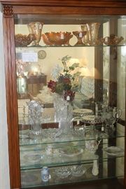 Carnival glass and crystal