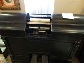 Antique (and Unusual) Aeolean "Pianola" Turns and regular Piano into a "Player"