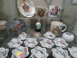 British Royals Commeratives - Set of 11 Porcelain Nut Dishes