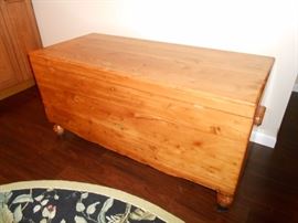 large solid wood cedar chest