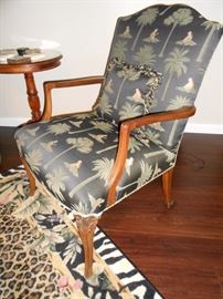 antique chair w/ new upholstery