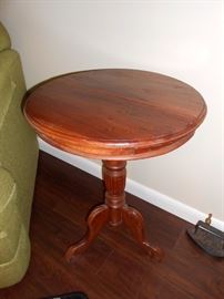 wood side table