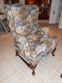 custom upholstered wingback