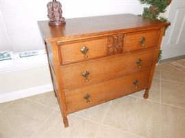 antique oak chest of drawers