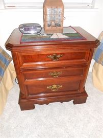 solid wood nightstand
