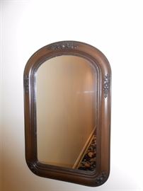 wood framed mirror